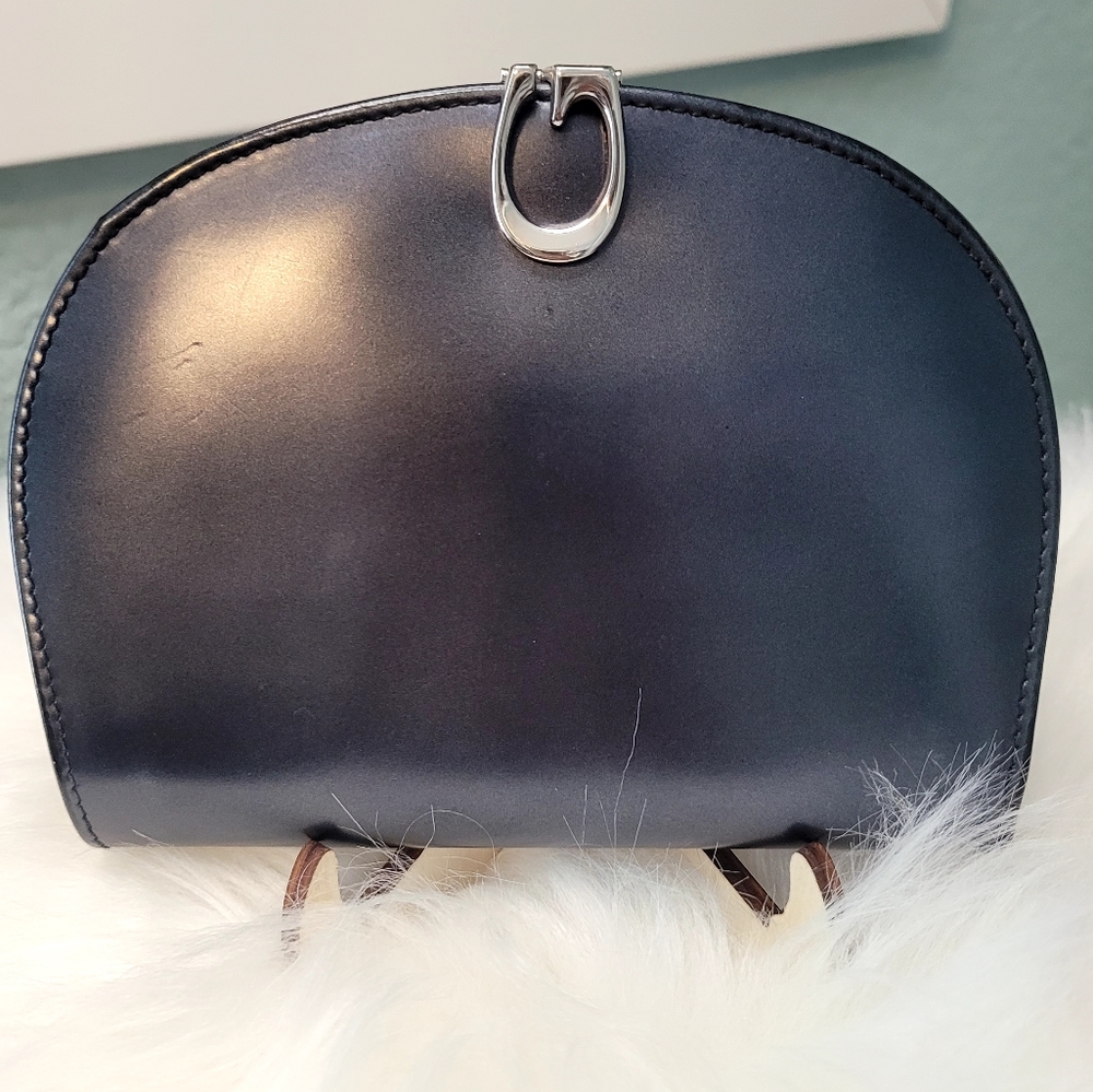 GUCCI Blue Metallic bi-fold compact wallet